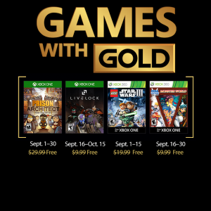 New Games with Gold for October 2018