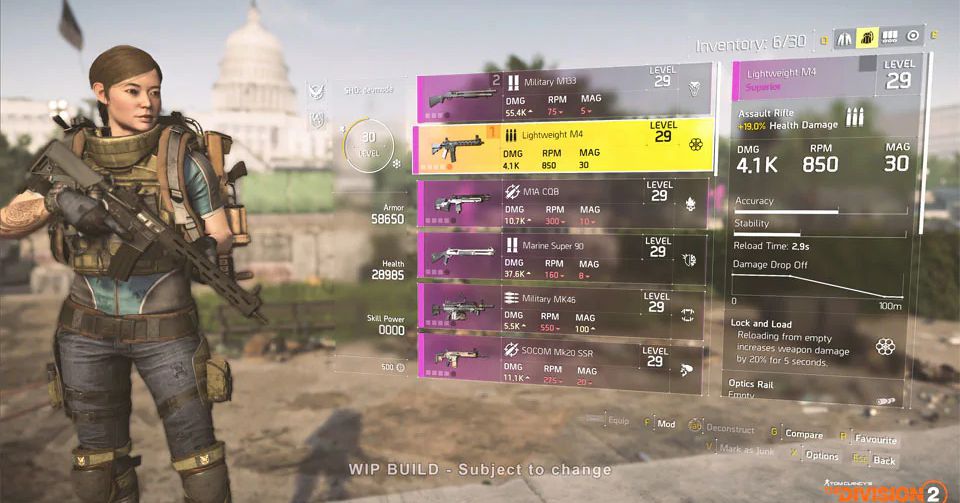 The Division 2 adds new weapon types, promises more interesting exotics