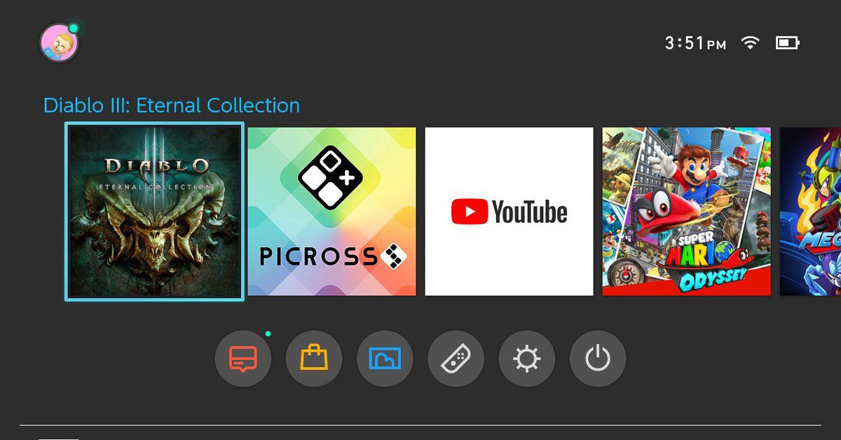 Diablo 3 Nintendo Switch update fixes its menu icon