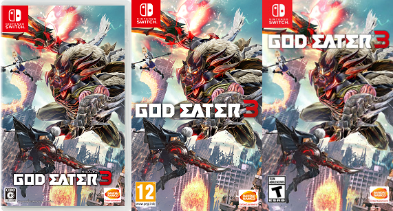 God Eater 3 – Japan/EU/NA cover art, plus a few more screens