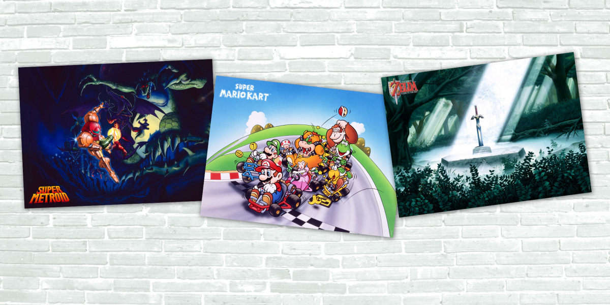 Europe: High-quality Super NES poster set on My Nintendo for 300 Platinum Points