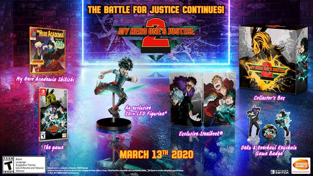 My Hero One’s Justice 2 Collector’s Edition pre-orders open