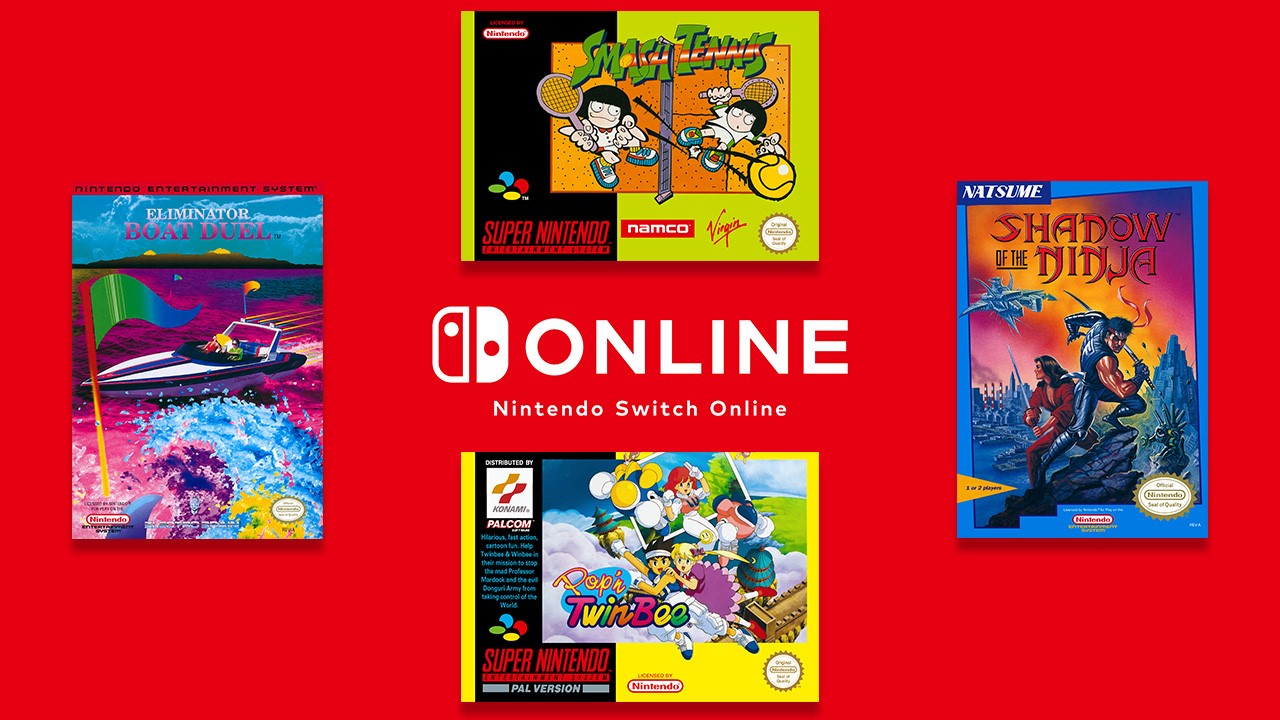 Switch Online NES/SNES Collections updated to Version 4.2.0/1.2.0 (Pop’n TwinBee, Smash Tennis, Shadow of the Ninja, Eliminator Boat Duel)