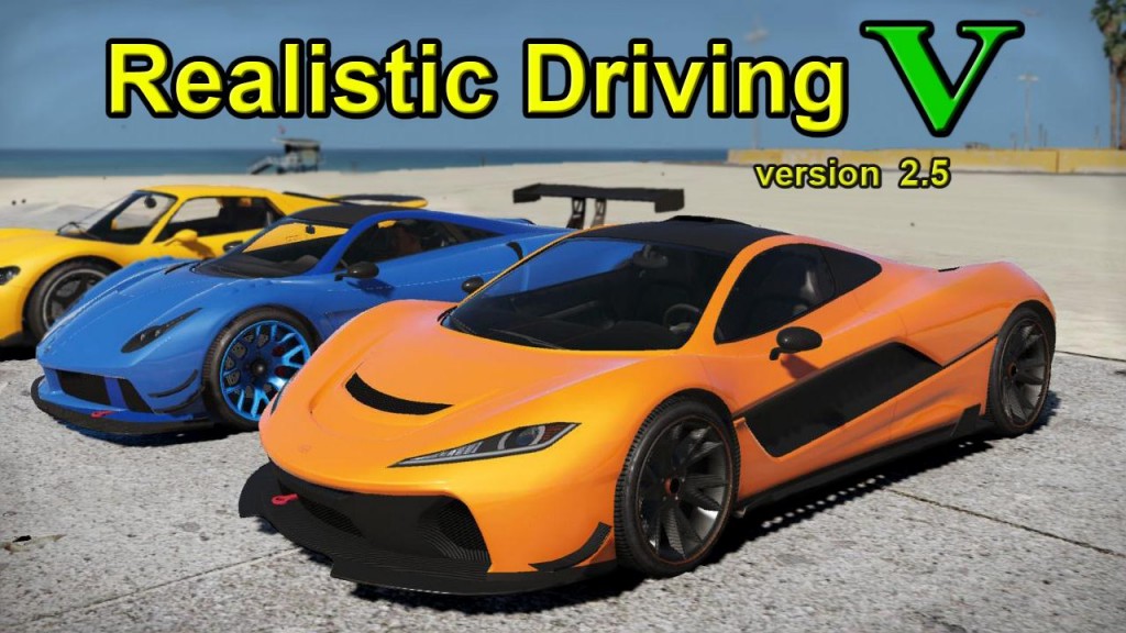 Realistic Driving cars mod for GTA 5